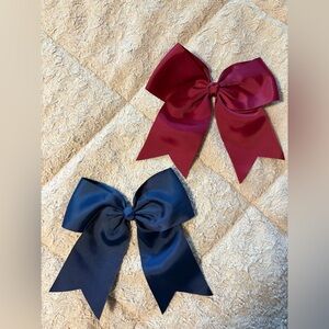 Red and Blue Hair Bows